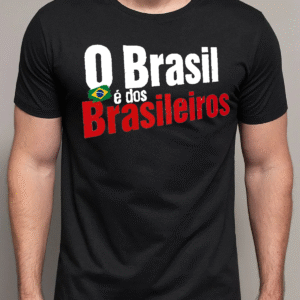Camiseta O Brasil é dos Brasileiros- Preta